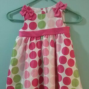 *Closeout* Rare, Too! 24 Months White With Polka Dots Dress